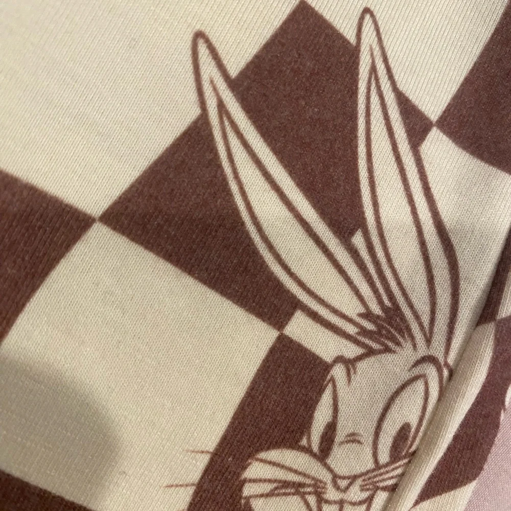 Looney Tunes Graphic Checkered Mini Skirt - NWOT